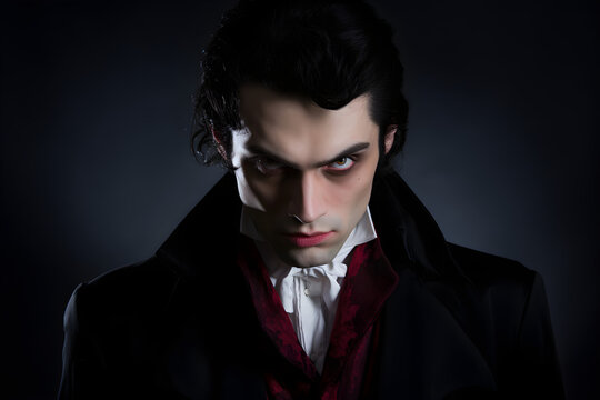 studio portrait of vampire