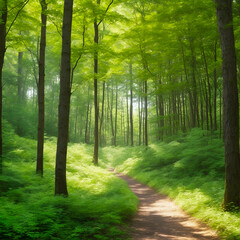 Obraz premium path in the forest