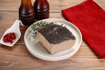Delicous liver pate snack appetizer