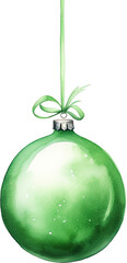 Christmas balls isolated on transparent background