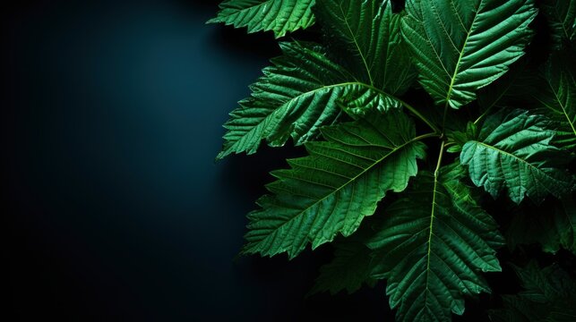 Luxury Leaf Shadow Leaves Blank Green, Flat Design Style, Pop Art , Wallpaper Pictures, Background Hd