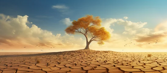 Rolgordijnen Design for World Day against desertification and drought. © AkuAku