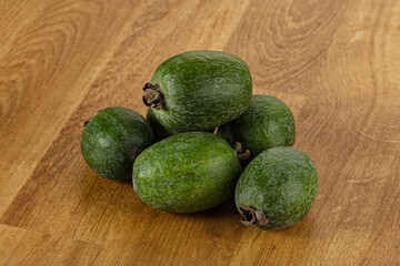 Fresh sweet juicy ripe feijoa