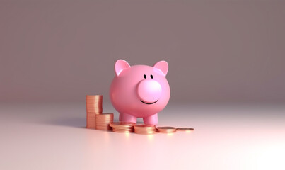 save investment with piggy bank concept