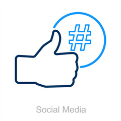 Obraz premium Social Media