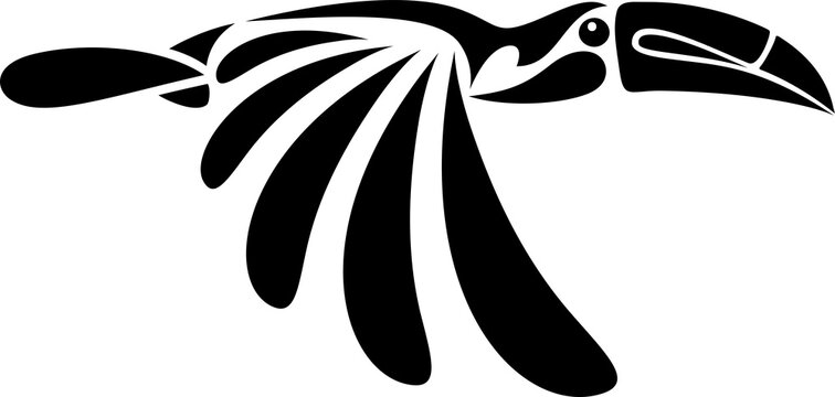 recommend clip art: Toucan flying design isolated on transparent background. Birds. Wildlife Animals.
