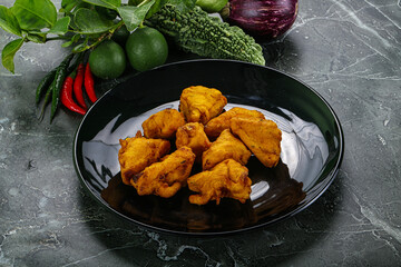 Indian cuisine - paneer pakora cheese