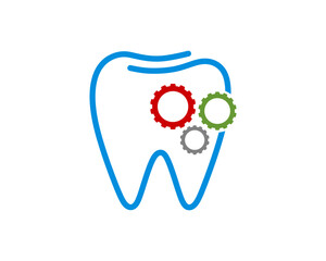 Teeth line with gear inside