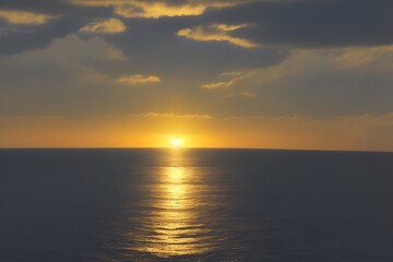 Obraz premium sunset over the sea