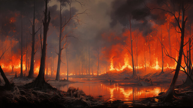 Bosque en llamas