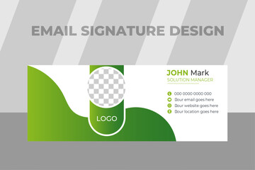 corporate business email signature design template. unique design with luxury color.