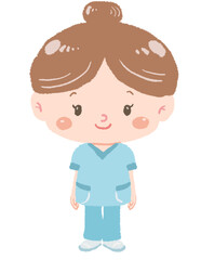 セラピストの全身立ち姿　ポーズ