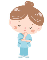 セラピストの全身立ち姿　ポーズ