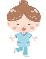 セラピストの全身立ち姿　ポーズ