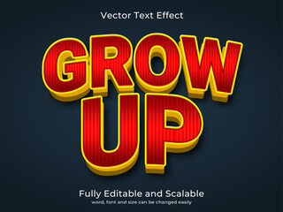 Editable vector text effect