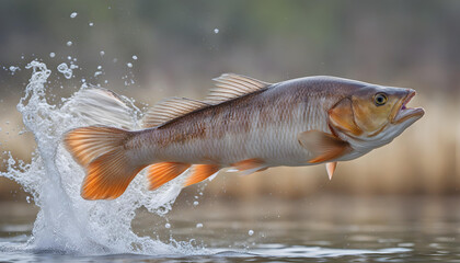 fish jumping in the water