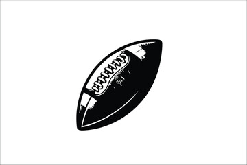 Vector Gridiron Glory: Realistic American Football Ball for Game Day Graphics