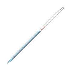 Chemical Lab Equipment Icon Set : Pipette 5 mL with Water