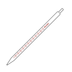 Chemical Lab Equipment Icon Set : Pipette 25 mL