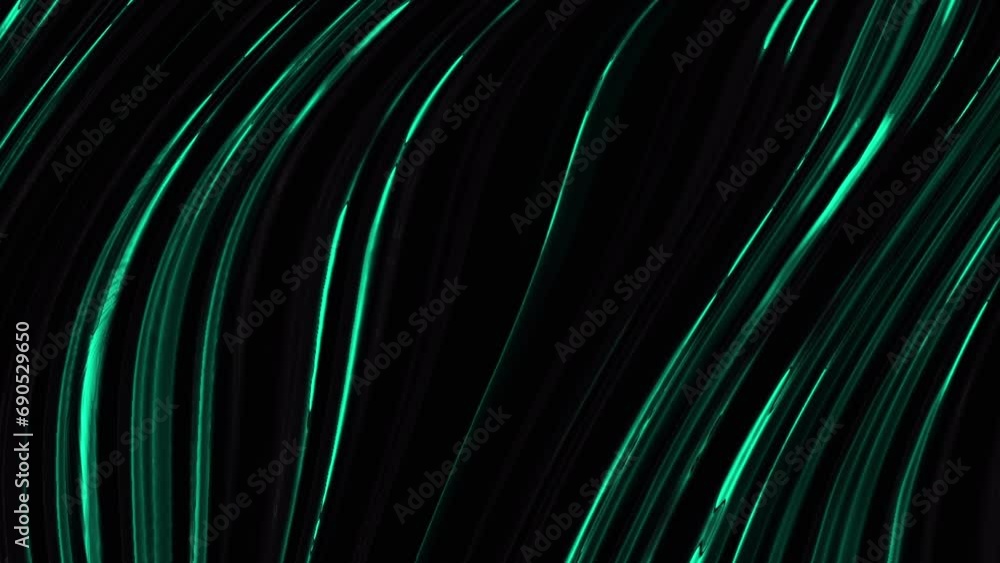 Sticker abstract vertical glowing cyan wave background animation