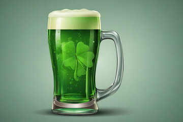 green beer, mug of ale, saint patricks day symbol