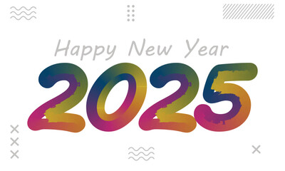 happy new year 2025, 2025, happy new year, 3d happy new year 2025