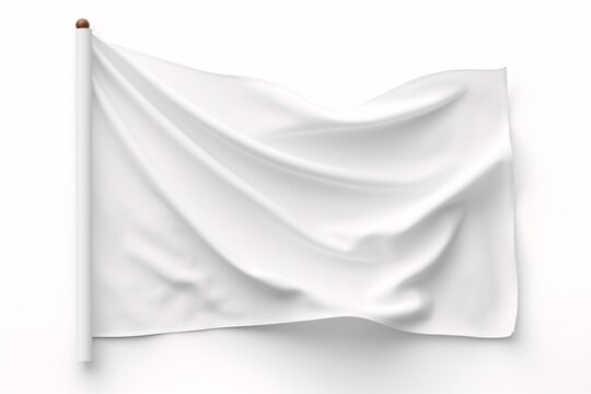 A blank flag design on a white background.