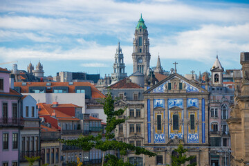 Cityscape of Porto from the cathedral - obrazy, fototapety, plakaty
