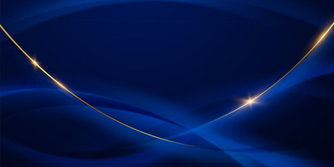 Fototapeta na wymiar blue background design With luxurious effect elements Vector illustration