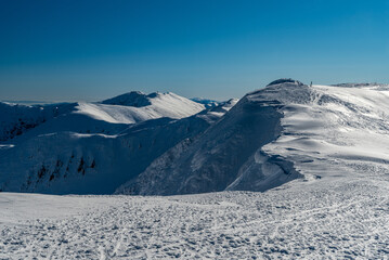 Chabenec, Polana and Chopok hills in winter Low Tatras mountains in Slovakia © honza28683