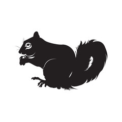 Obraz premium American Red Squirrel vector set , American Red Squirrel design.squirrel logo vector icon illustration design