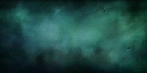 horror green blue clouds, grunge dark smoke texture, black haunted background for horror, thriller and mystery movie poster design, Generative AI  - obrazy, fototapety, plakaty
