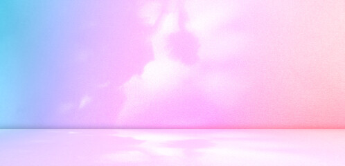 Pastel background Studio bg Gradient Color Pink Blue Purple Podium 3d Light Shadow Floor Kitchen...
