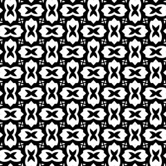 Wallpaper with Seamless repeating pattern.  Black and white pattern . Abstract background. Monochrome texture  for web page, textures, card, poster, fabric, textile.