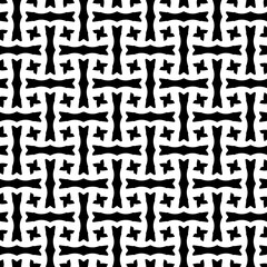 Wallpaper with Seamless repeating pattern.  Black and white pattern . Abstract background. Monochrome texture  for web page, textures, card, poster, fabric, textile.