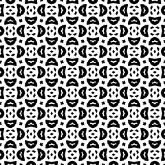 Wallpaper with Seamless repeating pattern.  Black and white pattern . Abstract background. Monochrome texture  for web page, textures, card, poster, fabric, textile.