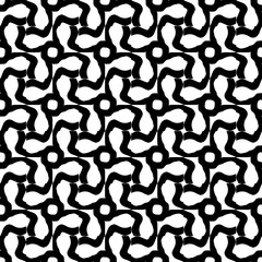 Wallpaper with Seamless repeating pattern.  Black and white pattern . Abstract background. Monochrome texture  for web page, textures, card, poster, fabric, textile.