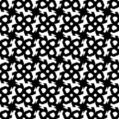Wallpaper with Seamless repeating pattern.  Black and white pattern . Abstract background. Monochrome texture  for web page, textures, card, poster, fabric, textile.