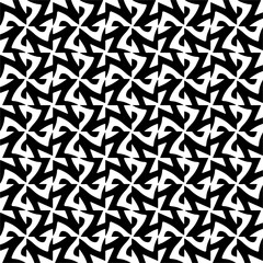 Wallpaper with Seamless repeating pattern.  Black and white pattern . Abstract background. Monochrome texture  for web page, textures, card, poster, fabric, textile.