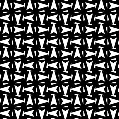 Wallpaper with Seamless repeating pattern.  Black and white pattern . Abstract background. Monochrome texture  for web page, textures, card, poster, fabric, textile.