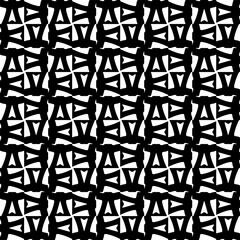 Wallpaper with Seamless repeating pattern.  Black and white pattern . Abstract background. Monochrome texture  for web page, textures, card, poster, fabric, textile.