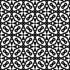 Wallpaper with Seamless repeating pattern.  Black and white pattern . Abstract background. Monochrome texture  for web page, textures, card, poster, fabric, textile.