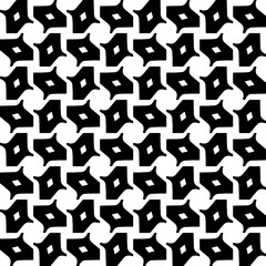 Wallpaper with Seamless repeating pattern.  Black and white pattern . Abstract background. Monochrome texture  for web page, textures, card, poster, fabric, textile.