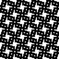 Wallpaper with Seamless repeating pattern.  Black and white pattern . Abstract background. Monochrome texture  for web page, textures, card, poster, fabric, textile.