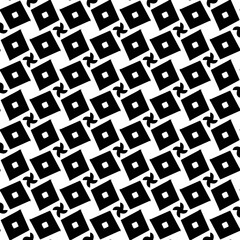 Wallpaper with Seamless repeating pattern.  Black and white pattern . Abstract background. Monochrome texture  for web page, textures, card, poster, fabric, textile.