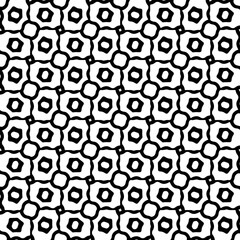 Wallpaper with Seamless repeating pattern.  Black and white pattern . Abstract background. Monochrome texture  for web page, textures, card, poster, fabric, textile.