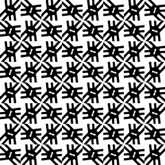 Wallpaper with Seamless repeating pattern.  Black and white pattern . Abstract background. Monochrome texture  for web page, textures, card, poster, fabric, textile.