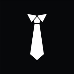black tie in black background 