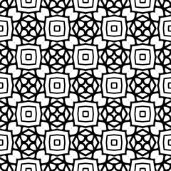 Wallpaper with Seamless repeating pattern.  Black and white pattern . Abstract background. Monochrome texture  for web page, textures, card, poster, fabric, textile.