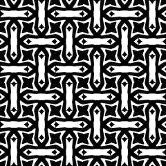 Wallpaper with Seamless repeating pattern.  Black and white pattern . Abstract background. Monochrome texture  for web page, textures, card, poster, fabric, textile.